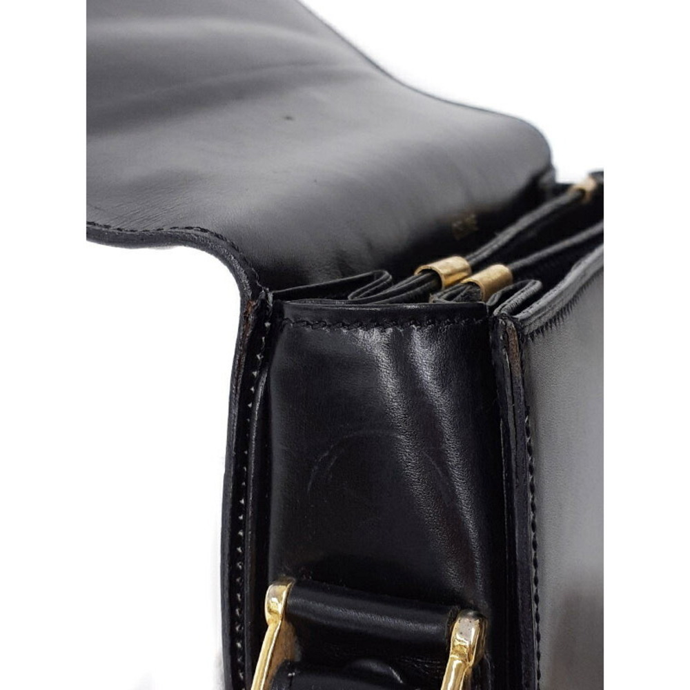 Celine Carriage Buckle Leather Shoulder Bag - Picture 7 of 9